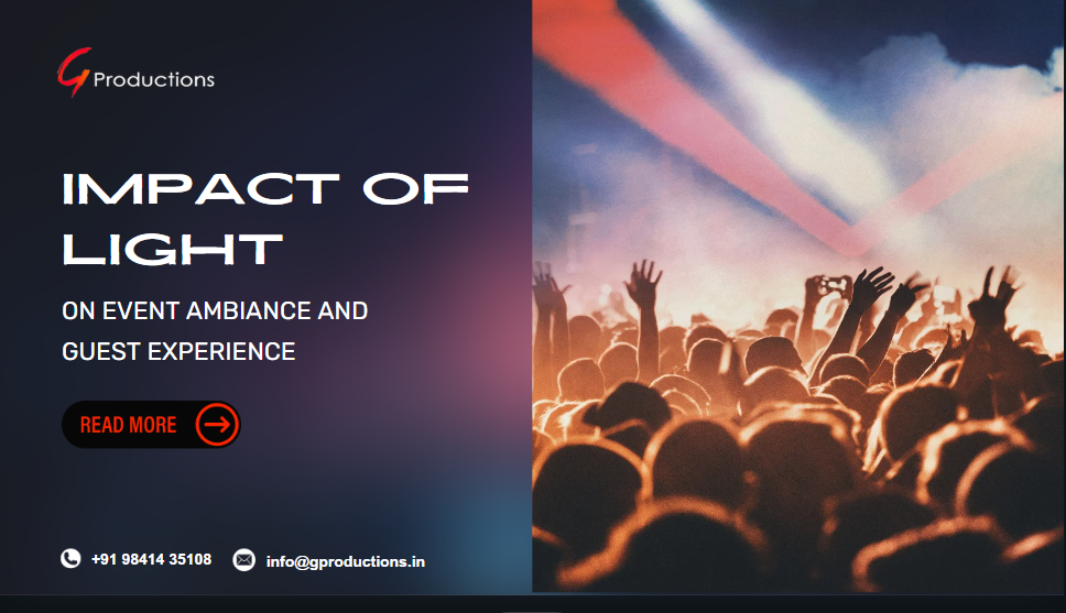 Impact of Lighting on event ambiance