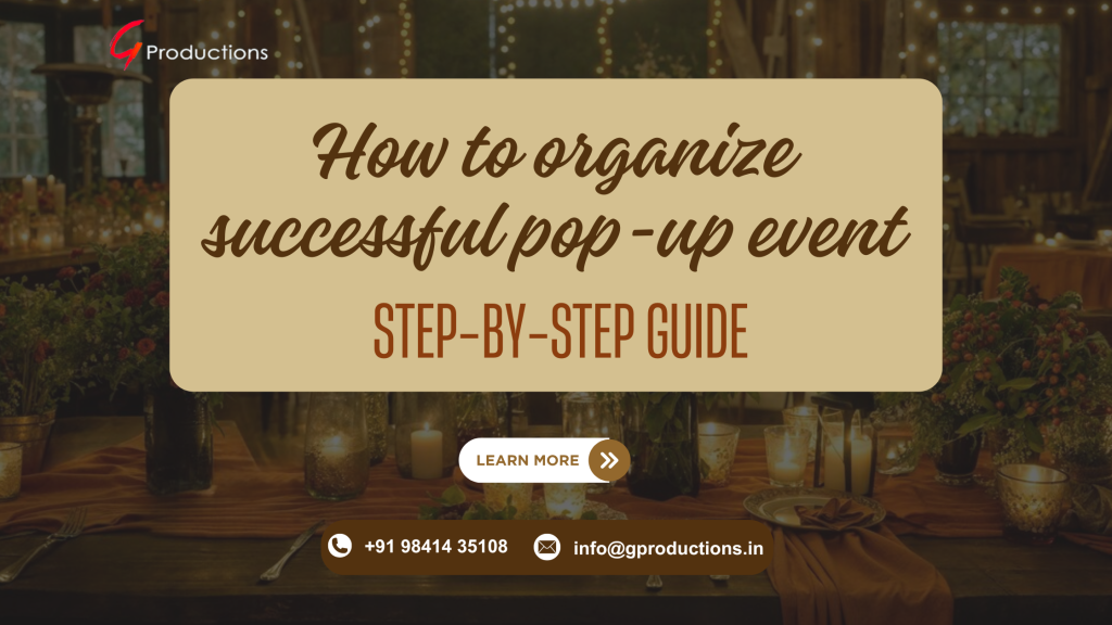 Pop up events lifestyle event management